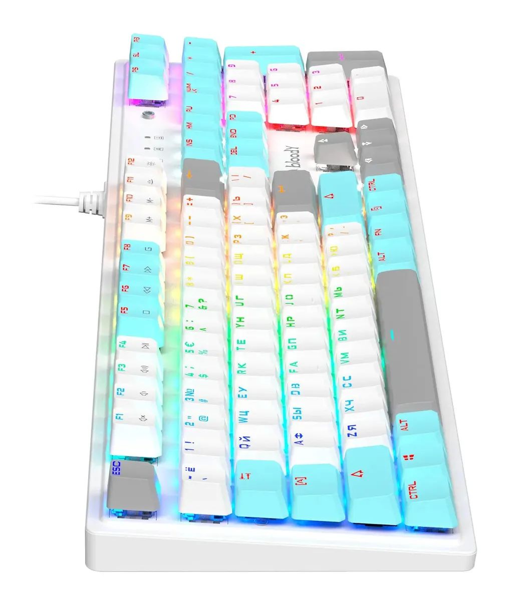 картинка Клавиатура A4tech Bloody S510N механическая Gamer LED, White от магазина КомпьютерЦентр