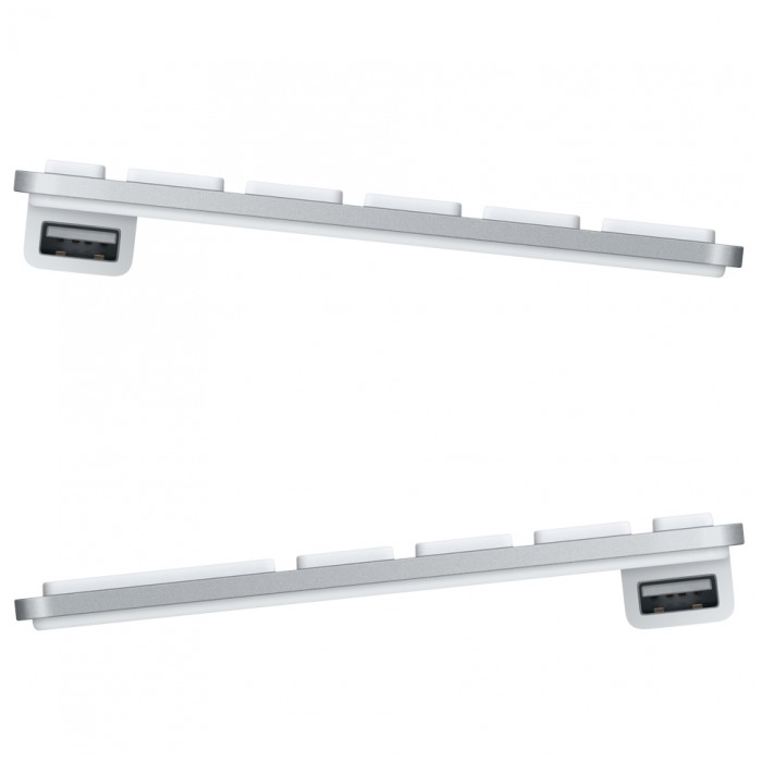 картинка Клавиатура Apple A1243 Keyboard Short aluminium (MB869RS/A) от магазина КомпьютерЦентр