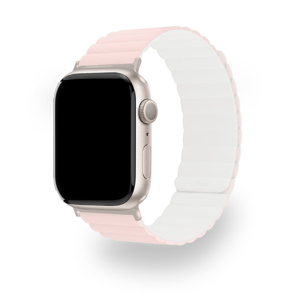 картинка Ремешок для Apple Watch 38/ 40/ 41 mm Series 1-9, SE UBEAR (S/ M) розовый от магазина КомпьютерЦентр
