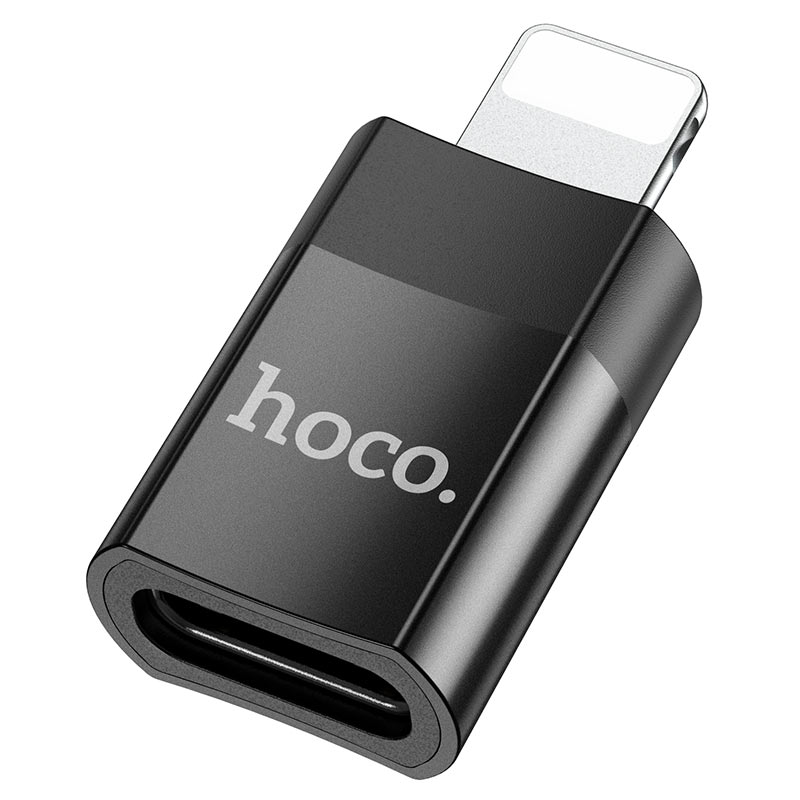 картинка Адаптер OTG HOCO Lightning/ Type-C Black UA17 от магазина КомпьютерЦентр