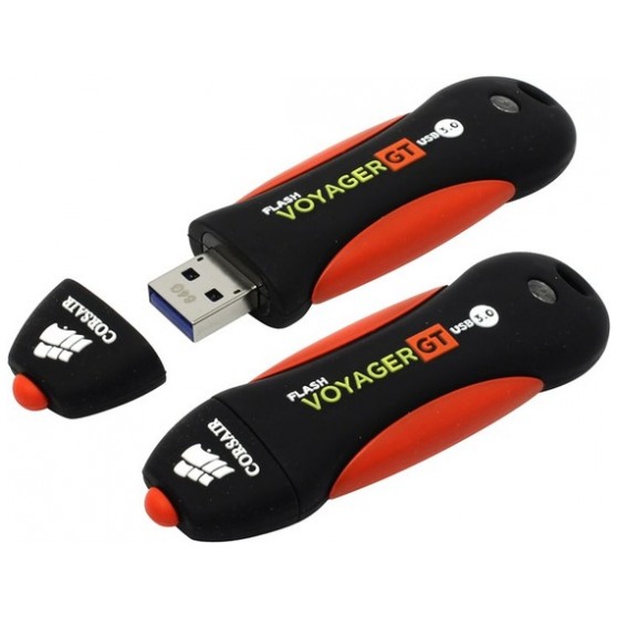 картинка Флешка USB Corsair 64Gb Voyager GT USB 3.0 (CMFVYGT3B-64GB) от магазина КомпьютерЦентр