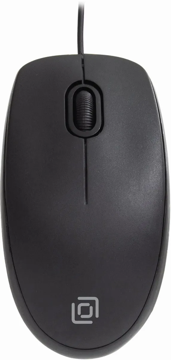 картинка Мышка Oklick 195M 1200dpi Optical Mouse USB for notebook Black (M218 Black) от магазина КомпьютерЦентр
