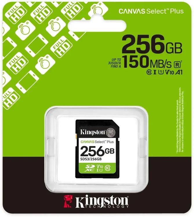 картинка Карта памяти 256Gb SDHC Kingston Canvas Select Plus (SDS3/ 256GB) от магазина КомпьютерЦентр