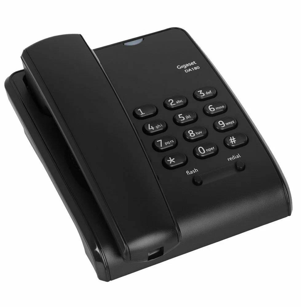 картинка Телефон Gigaset DA180 проводной черный (S30054-S6535-S301) от магазина КомпьютерЦентр