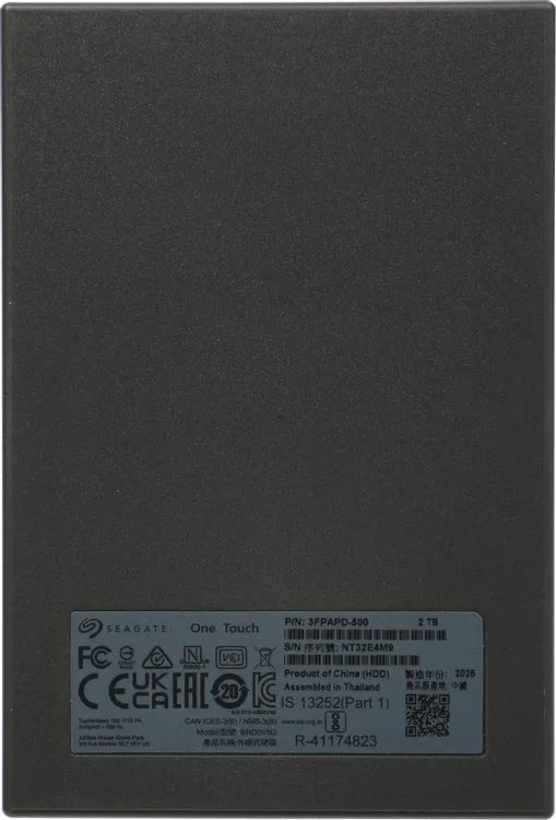 картинка HDD внешний 2ТB Seagate 2.5''; One Touch Black; USB 3.0; (STKY2000400) от магазина КомпьютерЦентр