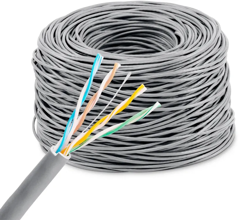 картинка Кабель UTP KingPrice KP-UTP-C5E-0.5MM-CCA-305M 1Гбит/ с UTP 4 пары cat.5E solid 0.5мм CCA 305м серый от магазина КомпьютерЦентр