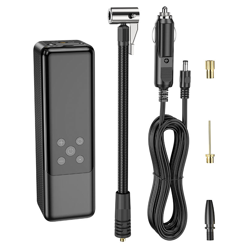 картинка Автомобильный портативный компрессор Hoco ZP5 May smart air pump black от магазина КомпьютерЦентр