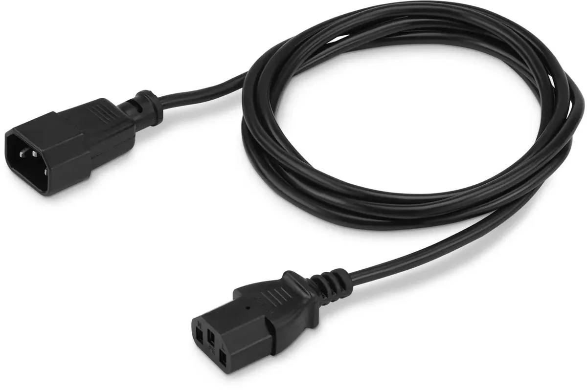 картинка Кабель силовой удлинитель Buro, AN23-1008 IEC C13 IEC C14, 1.8 м Black от магазина КомпьютерЦентр