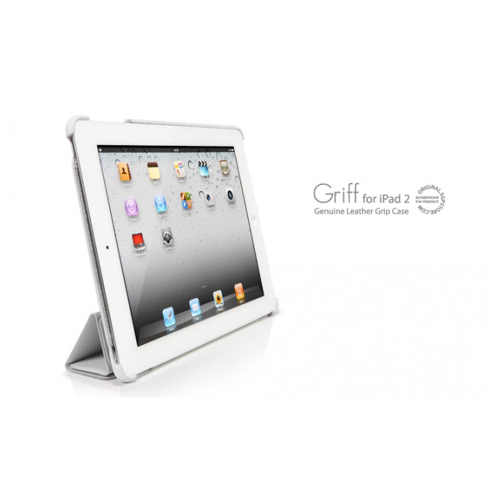 картинка Чехол SGP Leather Case Griff Series White for iPad 2 (SGP07694) от магазина КомпьютерЦентр