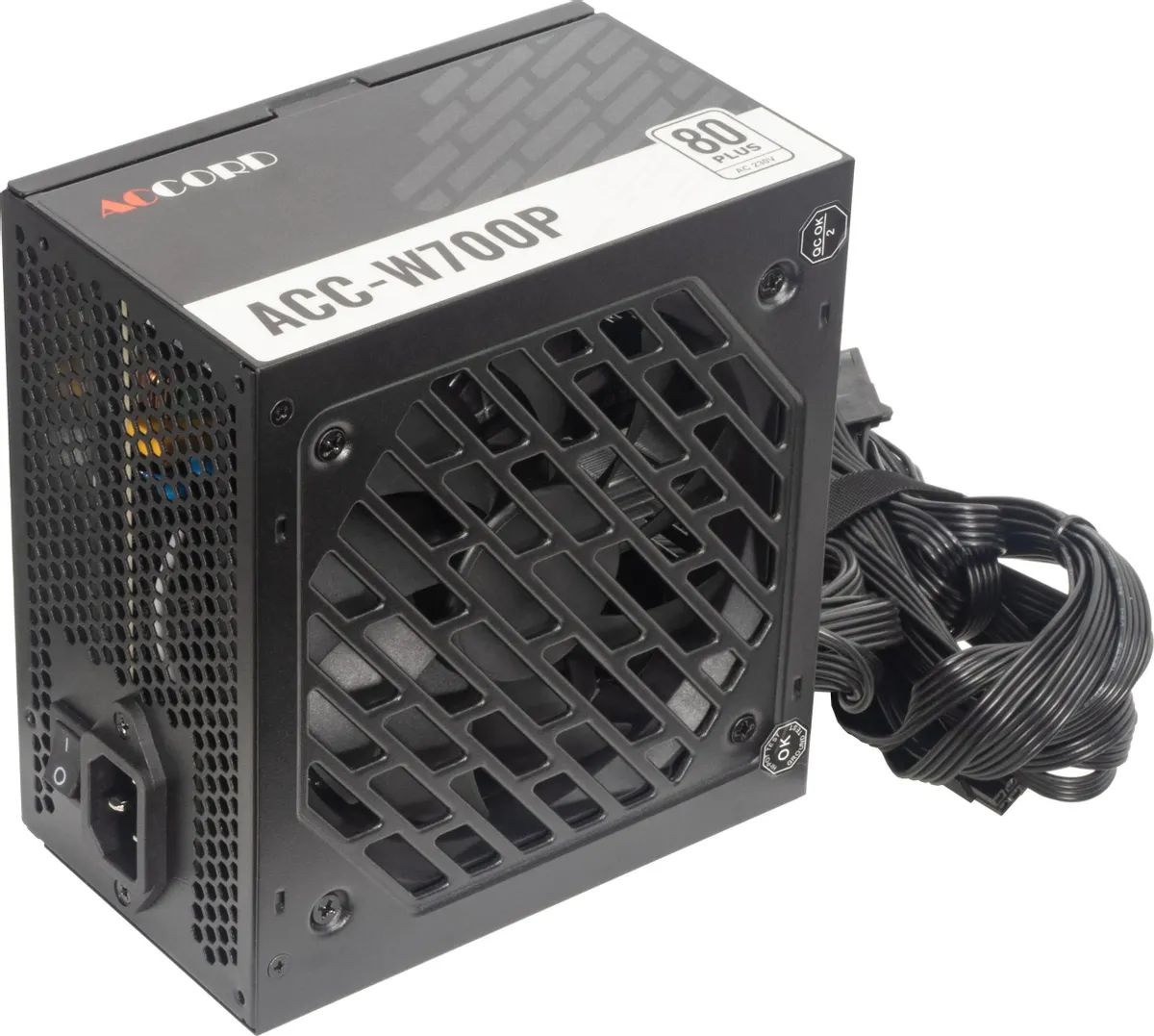 картинка Блок питания Accord 700W ATX ACC-W700P 80 PLUS WHITE, RTL от магазина КомпьютерЦентр