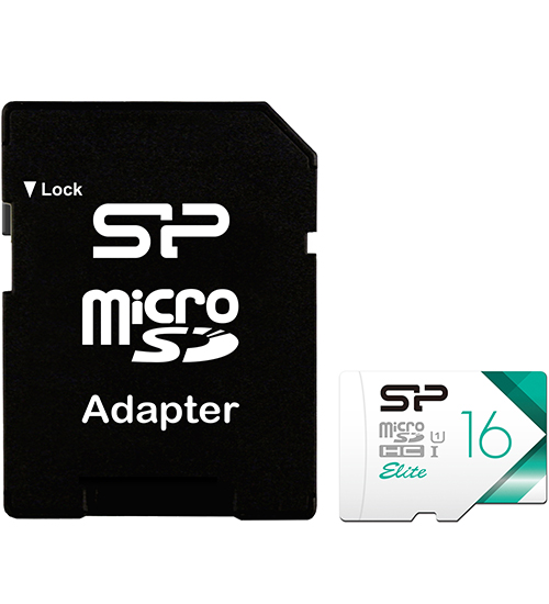 картинка Карта памяти 16Gb microSDHC Silicon Power, Elite class 10 UHS-I U1 +SD Adapter (SP016GBSTHBU1V21SP) от магазина КомпьютерЦентр