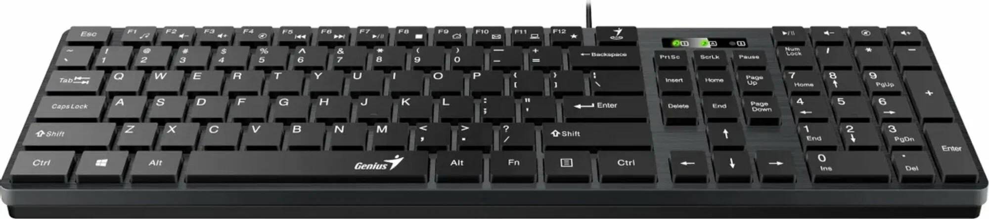 картинка Клавиатура Genius SlimStar 126, USB Black (Only Laser) (31310017402/  31310017) от магазина КомпьютерЦентр
