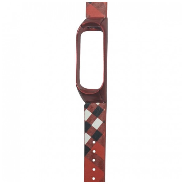 картинка Ремешок Mi Band 4 ''Mi Fit'' Burberry Red от магазина КомпьютерЦентр