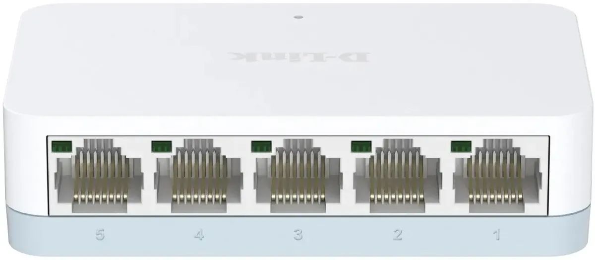 картинка Switch 5-port D-Link DES-1005C/ C2A, неуправляемый настольный 10/ 100BaseTX от магазина КомпьютерЦентр