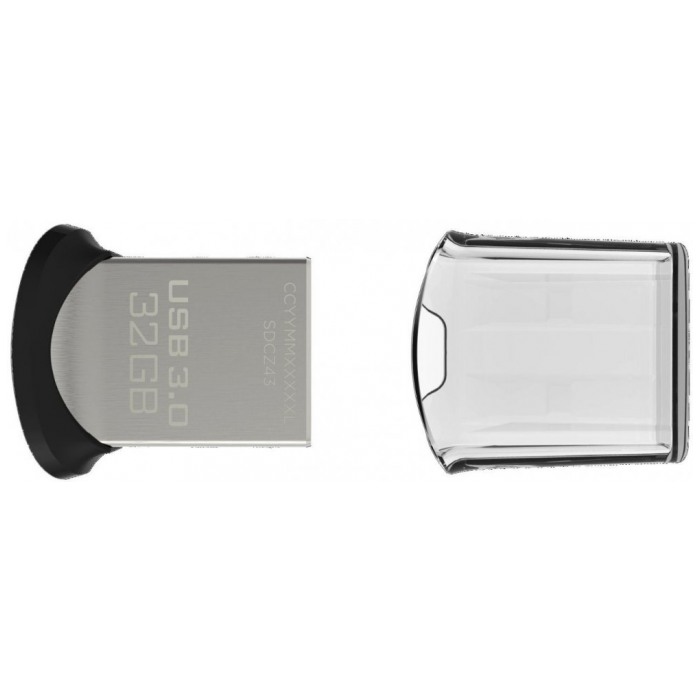 картинка Флешка USB SanDisk 32Gb Ultra Fit Black USB 3.0 (SDCZ43-032G-GAM46) от магазина КомпьютерЦентр