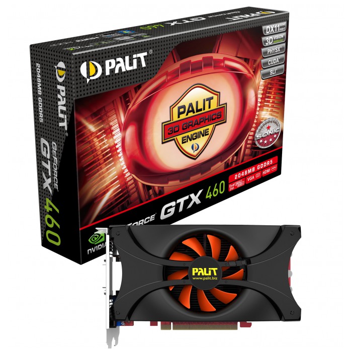 картинка Видеокарта Palit GeForce GTX460 1Gb DDR5 SONIC (NE5X460SF110-N1040) от магазина КомпьютерЦентр