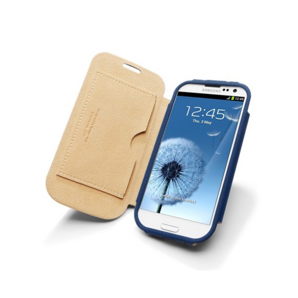 картинка Чехол SGP Faux Leather Case Folio Series Sand for Samsung Galaxy S III Brown (SGP09220) от магазина КомпьютерЦентр