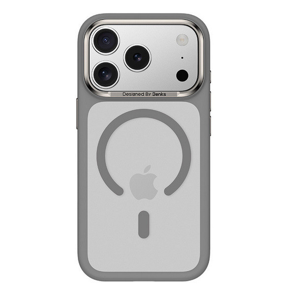 картинка Чехол силиконовый Benks Mist Protective Case (MagSafe) для iPhone 17 Pro Max 6.9'', цвет серый (Grey) от магазина КомпьютерЦентр
