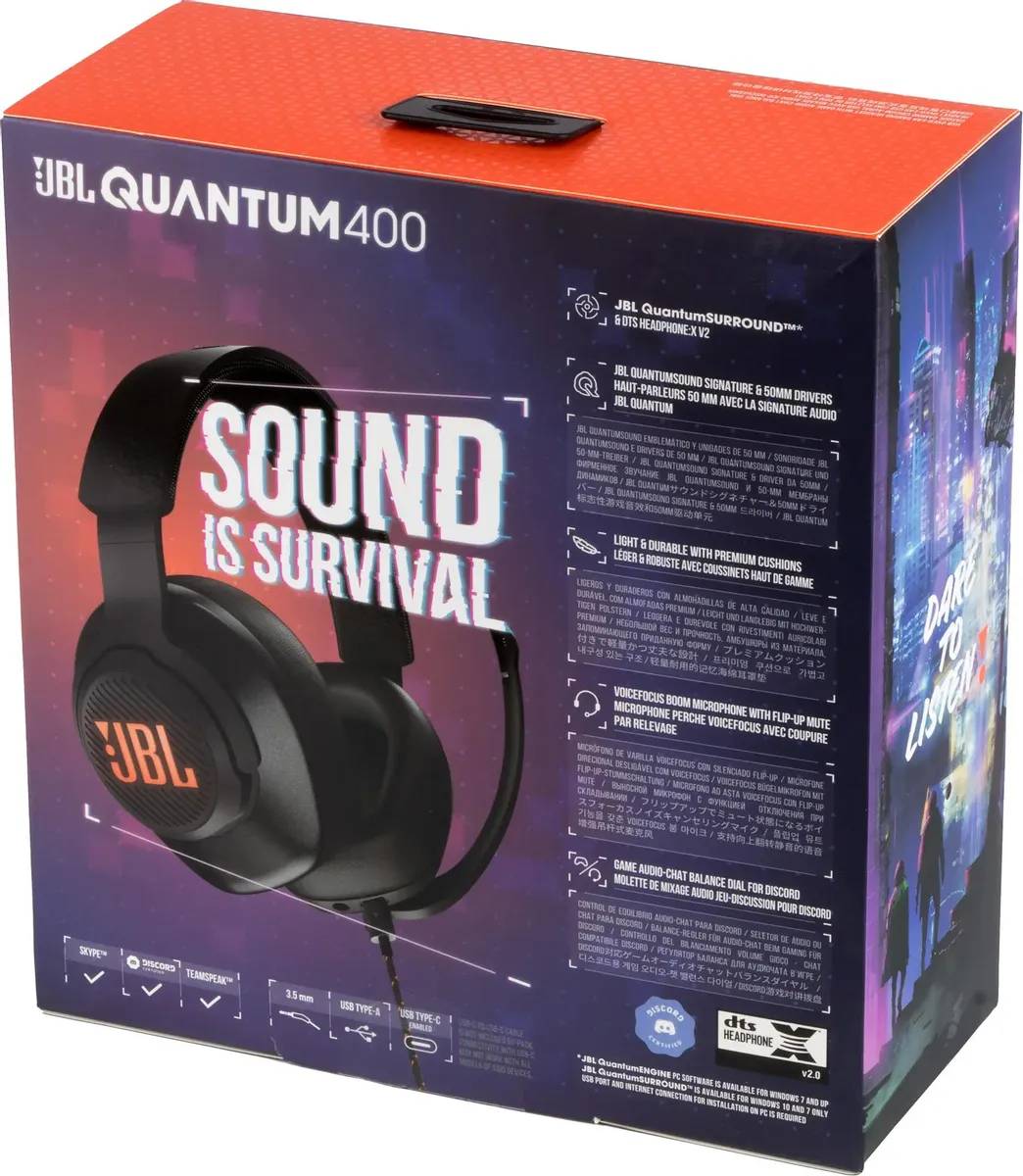 картинка Гарнитура игровая JBL Quantum 400 Black от магазина КомпьютерЦентр