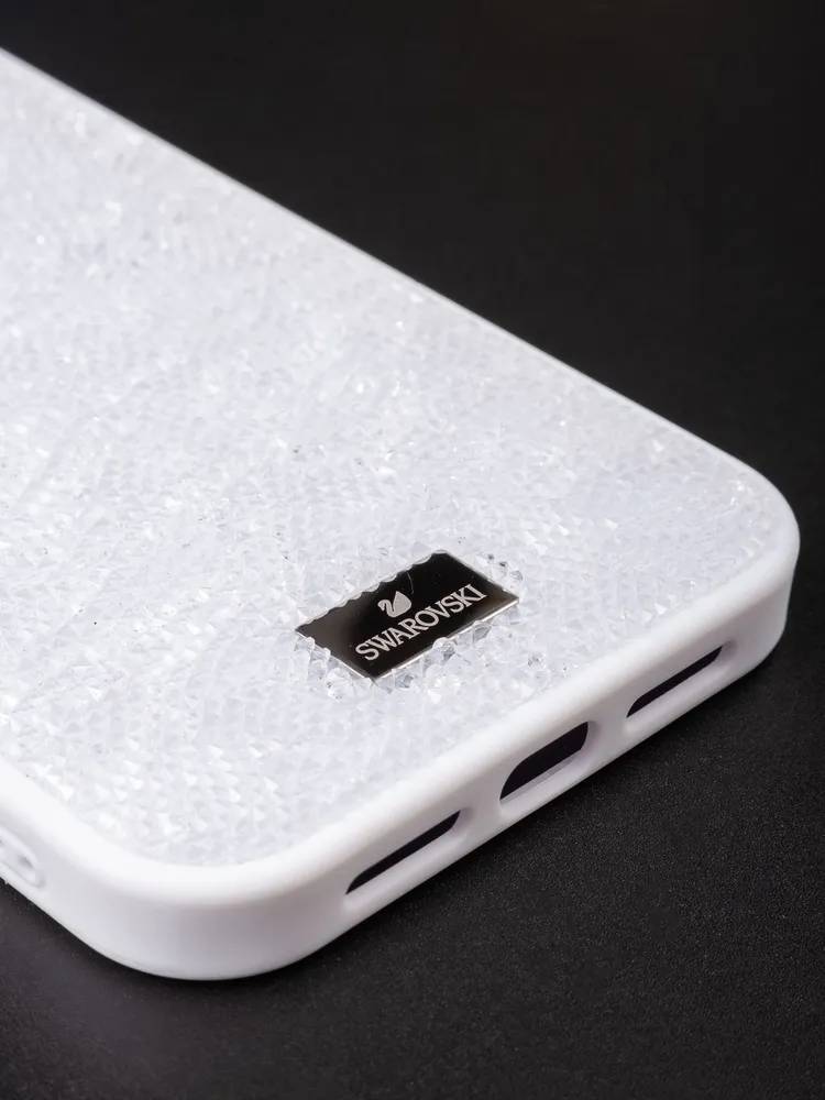 картинка Чехол Swarovski для iphone 13 Pro Белый от магазина КомпьютерЦентр