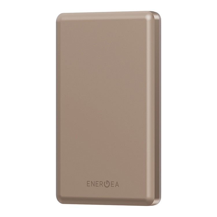 картинка Внешний аккумулятор EnergEA Alupac Mini 5K, 5000 mAh MAGSAFE - золото (Gold) от магазина КомпьютерЦентр