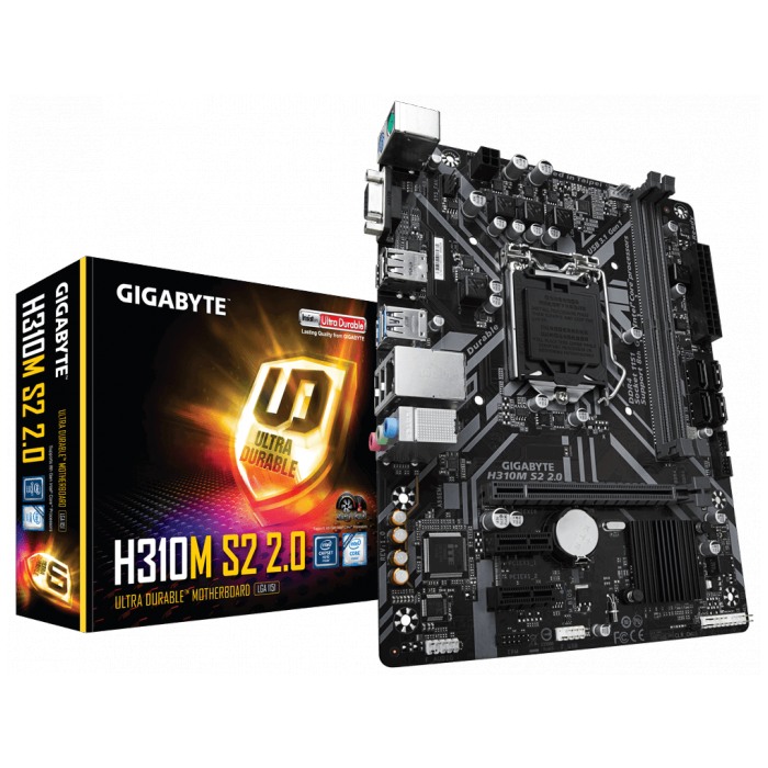 картинка Материнская плата Gigabyte H310M S2 2.0 S1151v2 (H310M S2 2.0) от магазина КомпьютерЦентр