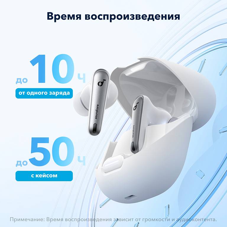 картинка Bluetooth гарнитура Anker Soundcore Liberty 4 NC A3947 white от магазина КомпьютерЦентр