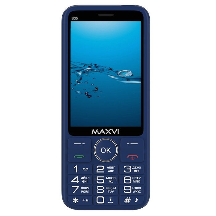 картинка Телефон мобильный Maxvi B35 Blue 3.5'' от магазина КомпьютерЦентр