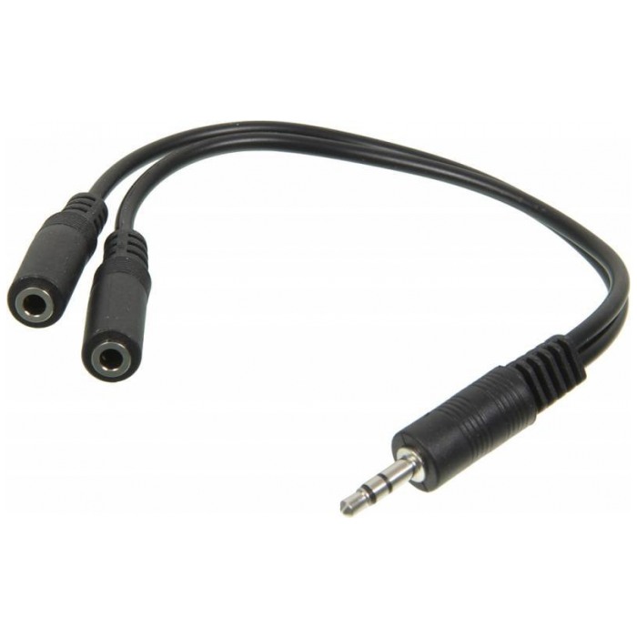 картинка Адаптер Ningbo 2x3.5mm (f)-3.5mm Jack (m) 0.1m (JAAC170) от магазина КомпьютерЦентр