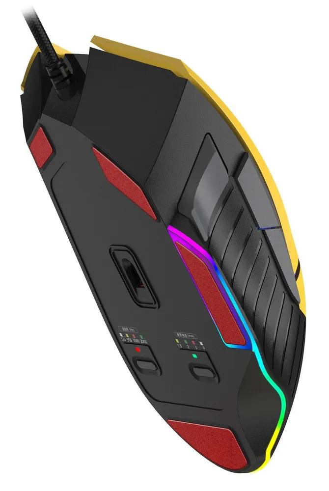 картинка Мышка A4Tech Bloody W95 Max Sports, проводная USB, желтый/ черный от магазина КомпьютерЦентр