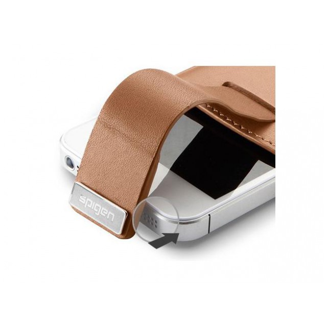 картинка Чехол SGP Leather Pouch Crumena Vegetable Brown for iPhone 5 (SGP09514) от магазина КомпьютерЦентр