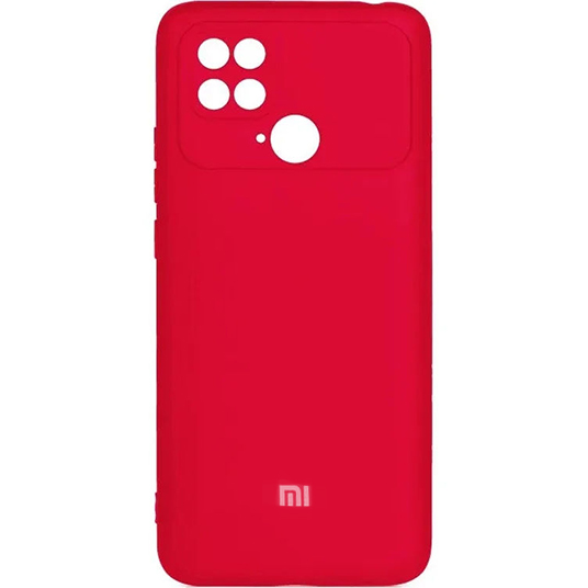 картинка Чехол-накладка Silicone Case для Xiaomi Redmi 10C/  Poco C40 Red от магазина КомпьютерЦентр