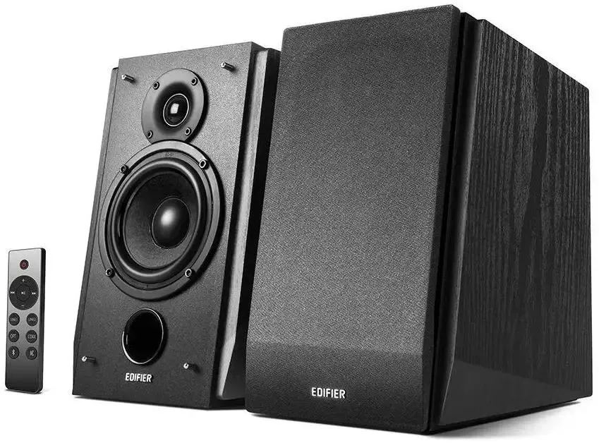 картинка Акустика 2.0 Edifier R1855DB Matte Black 70Вт 60-20000Гц, дерево, пульт ДУ, Bluetooth 5.0 от магазина КомпьютерЦентр