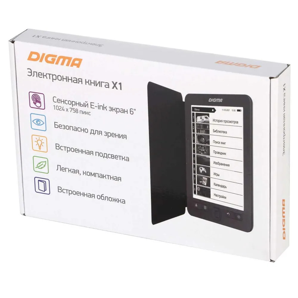 картинка Электронная книга Digma X1 6'' от магазина КомпьютерЦентр