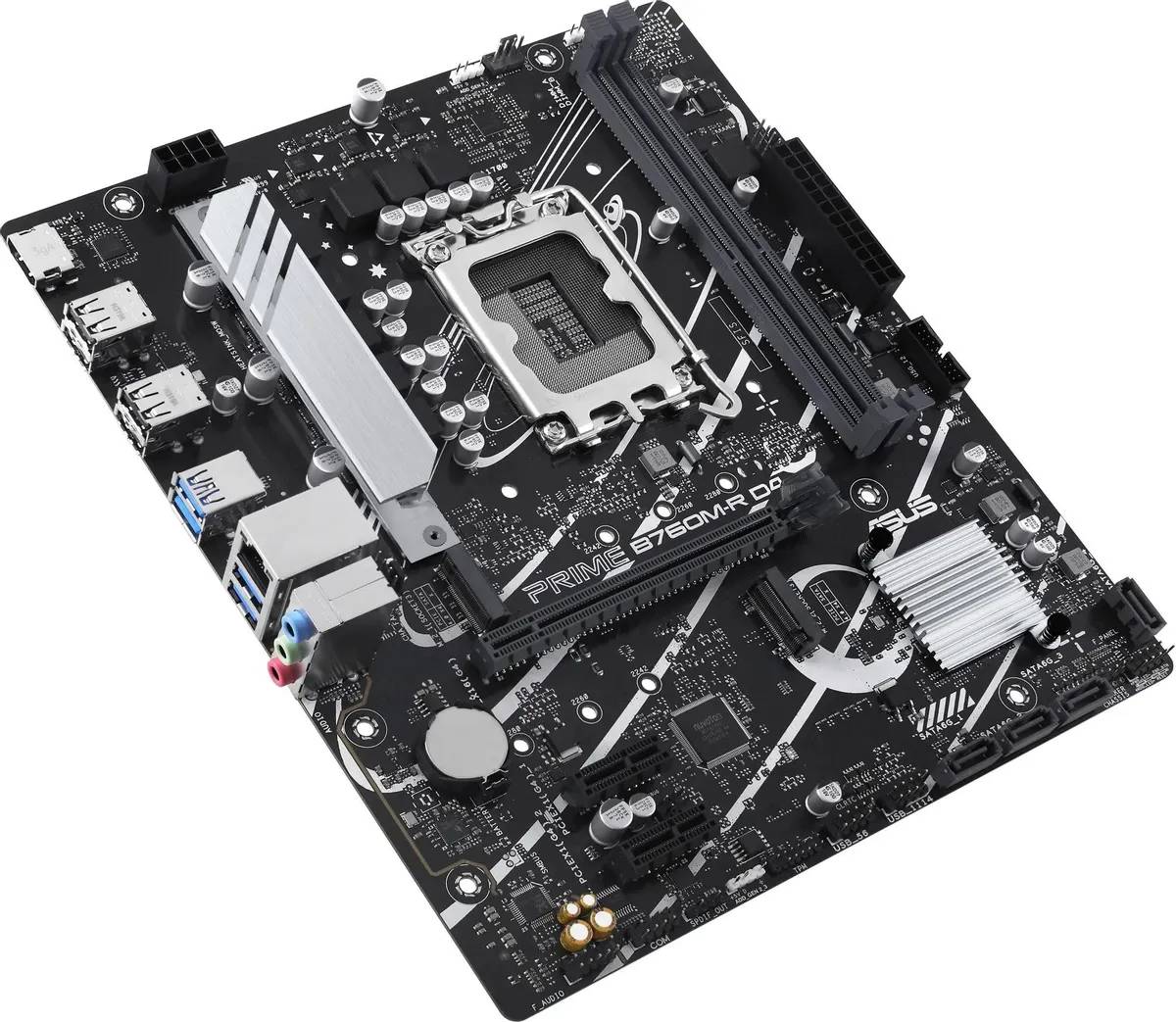 картинка Материнская плата Asus PRIME B760M-R D4, LGA 1700, Intel B760, 2xDDR4,  mATX от магазина КомпьютерЦентр