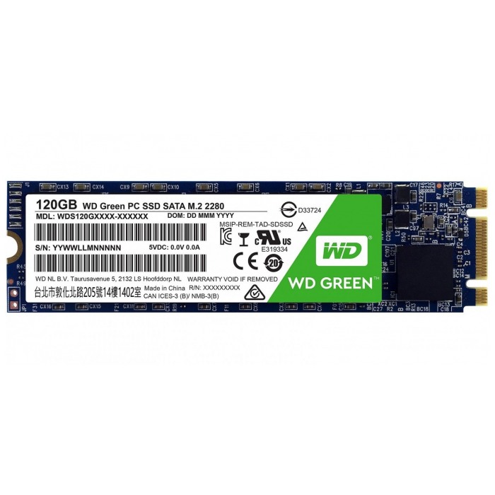 картинка SSD накопитель Western Digital 120Gb WD Green SATA III M.2 2280 (WDS120G2G0B) от магазина КомпьютерЦентр