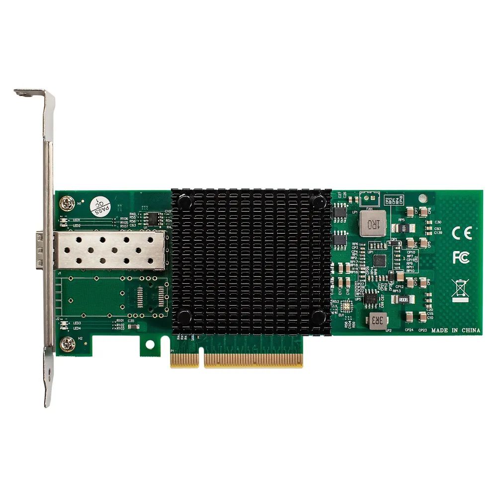 картинка Сетевая карта ExeGate EXE-X520-DA1 PCI-E x8 v3.0, порты 1xSFP+ 10Gb/ s (10/ 5/ 2.5/ 1Gb/ s, 100Mb/ s), Server NIC Intel Chipset JL82599EN от магазина КомпьютерЦентр