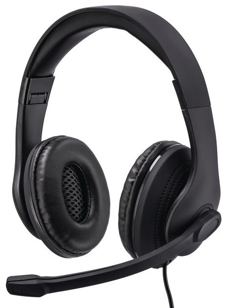 картинка Гарнитура Hama HS-USB300 Black (139924) от магазина КомпьютерЦентр