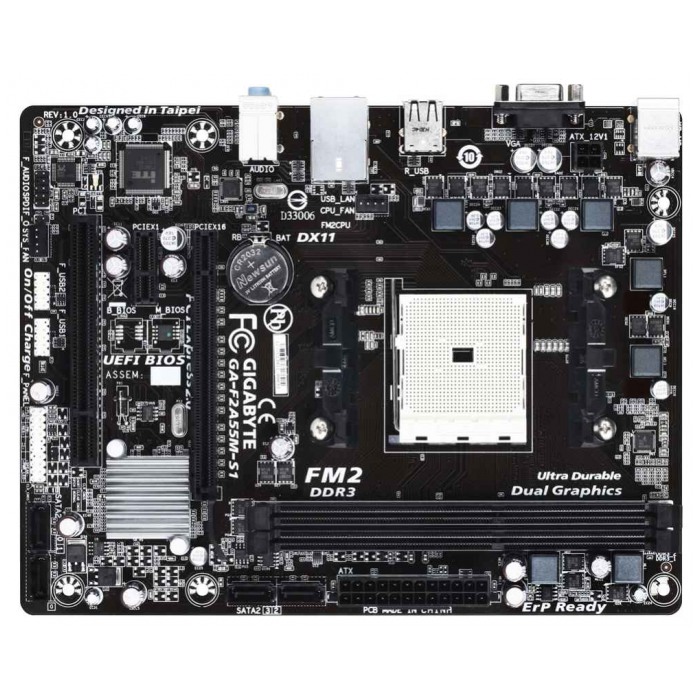 картинка Материнская плата Gigabyte GA-F2A55M-S1 (GA-F2A55M-S1) от магазина КомпьютерЦентр