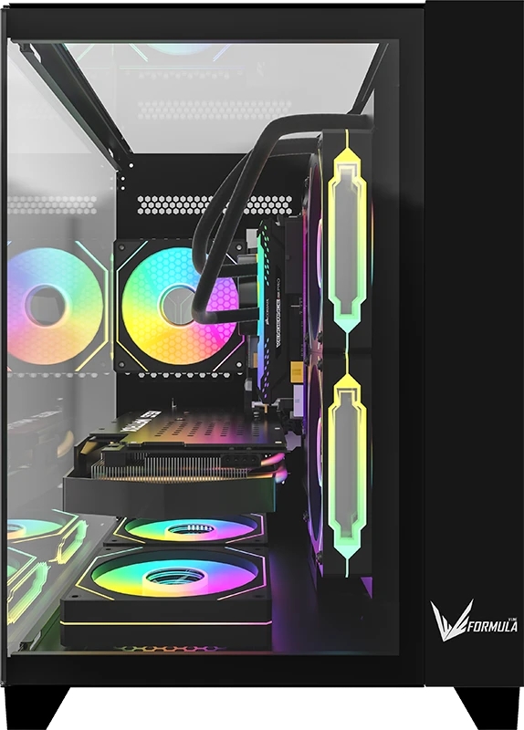 картинка Корпус Formula Crystal Z9M, черный, без БП, mATX, CRYSTAL Z9M B от магазина КомпьютерЦентр