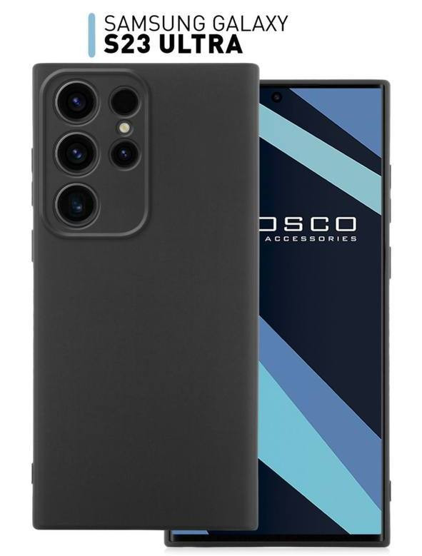 картинка Чехол-накладка Rosco для Samsung Galaxy S23 Ultra, черный от магазина КомпьютерЦентр