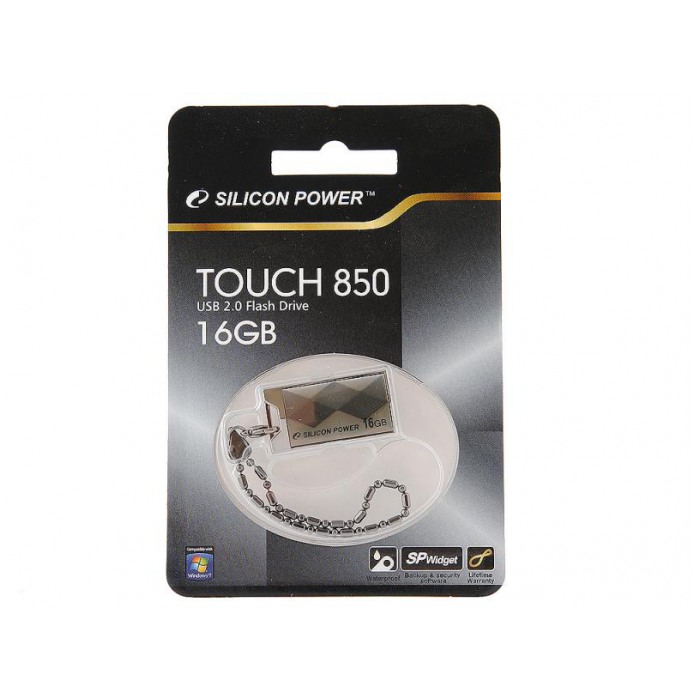 картинка Флешка USB SiliconPower 16Gb Touch 850 Titanium (SP016GBUF2850V1T) от магазина КомпьютерЦентр