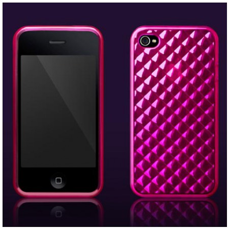 картинка Чехол More Diamond Collection Ruby Pink for iPhone 4 (AP13-025PNK) от магазина КомпьютерЦентр