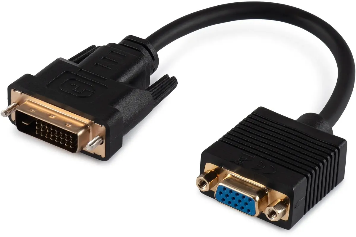 картинка Переходник Buro DVI-D (m) VGA (f) 0.23м (BU-DVI-VGA) 1996865 черный от магазина КомпьютерЦентр