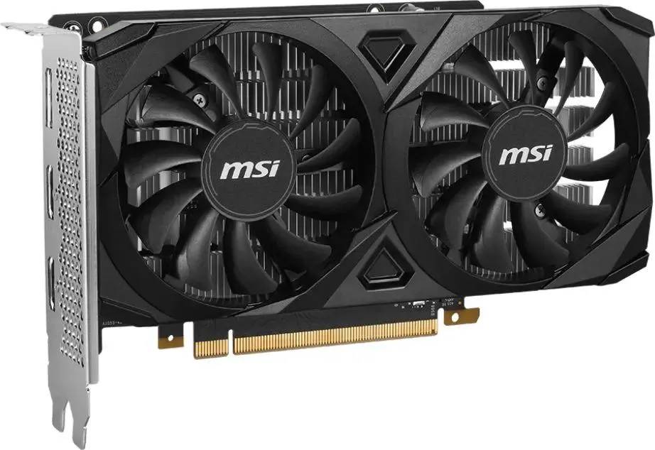 картинка Видеокарта 6Gb GDDR6 GeForce RTX 3050 MSI Ventus 2X OC (RTX 3050 VENTUS 2X 6G OC) от магазина КомпьютерЦентр