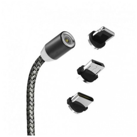 картинка Кабель Usams US-SJ294 Micro Magnetic 1m Black (US-SJ294) от магазина КомпьютерЦентр