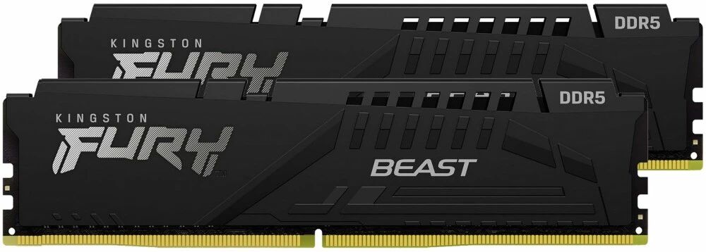 картинка DIMM DDR5 32Gb (2x16Gb) Kingston Fury Beast (KF560C30BBEK2-32) от магазина КомпьютерЦентр
