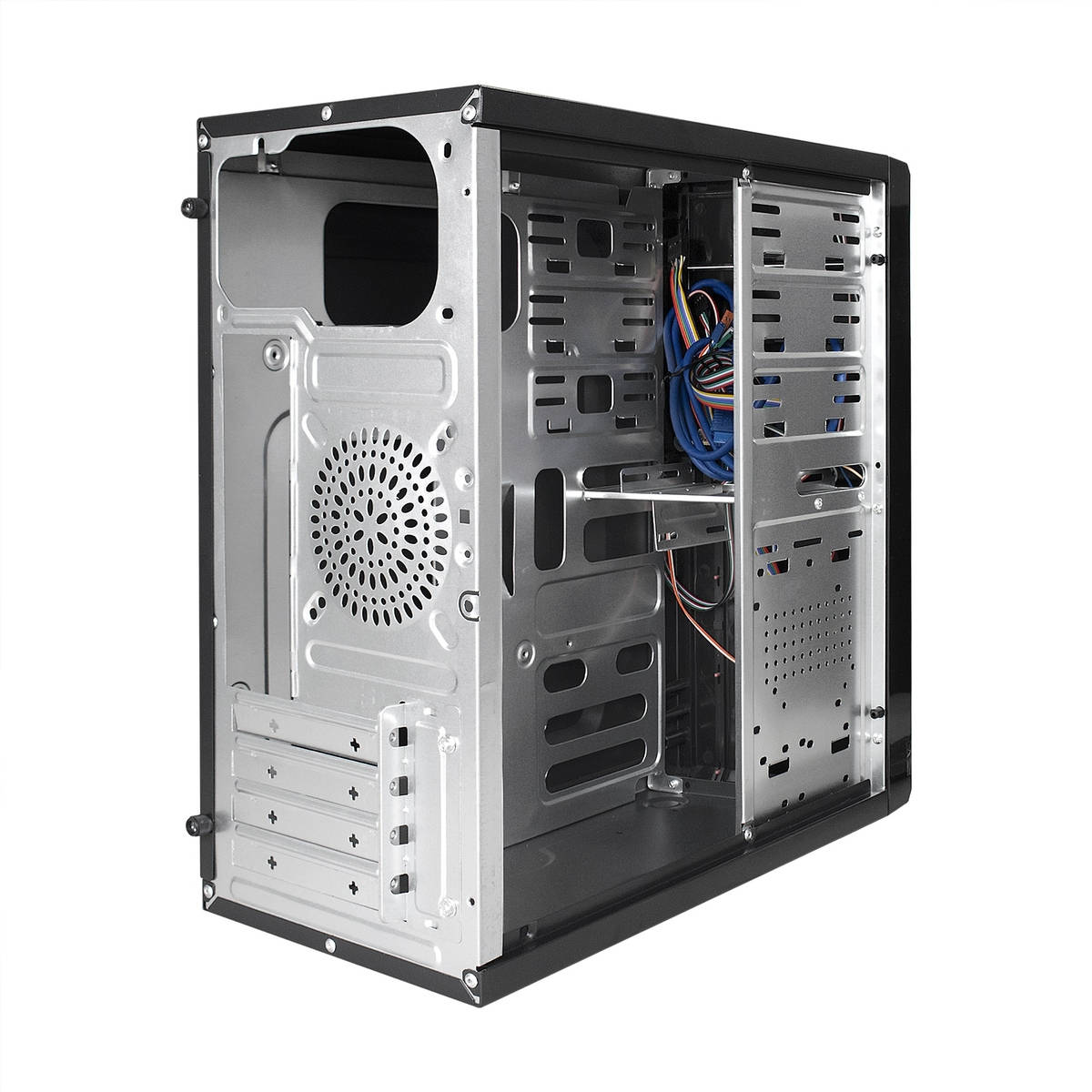 картинка Корпус Minitower ExeGate EX277439RUS MA-371X mATX, без БП, черный от магазина КомпьютерЦентр