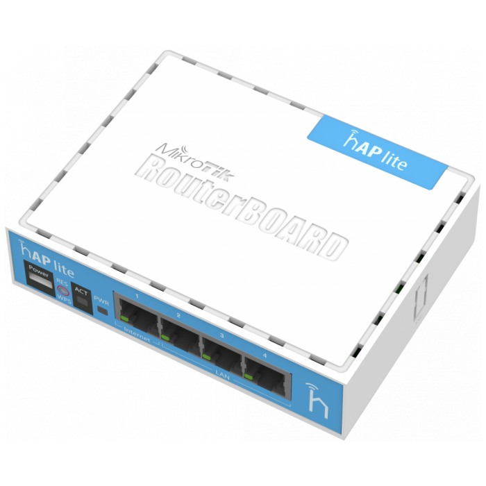 картинка Wi-Fi Маршрутизатор Mikrotik hAP lite (hAP lite) от магазина КомпьютерЦентр