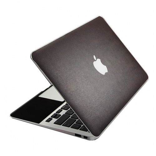 картинка Пленка SGP Leather Laptop Cover Skin Deep Black for MacBook Pro 15″ от магазина КомпьютерЦентр
